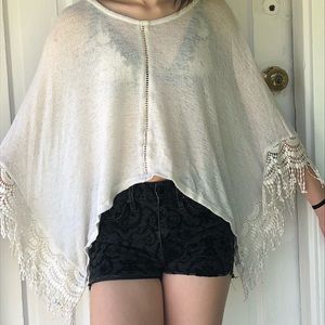 H&M knit flowy shirt